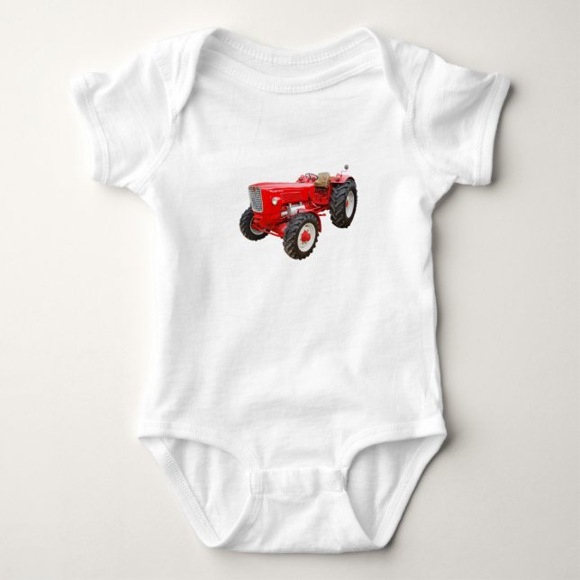 Alter Traktor Güldner G 75 AS Baby Bodysuit (Front)