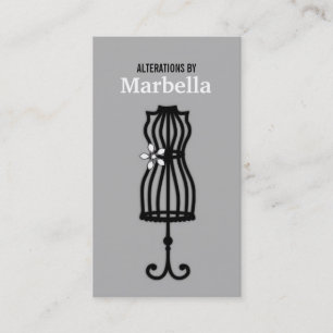 Alteration, Clothing, Tailor, Seamstress Vintage Business Card