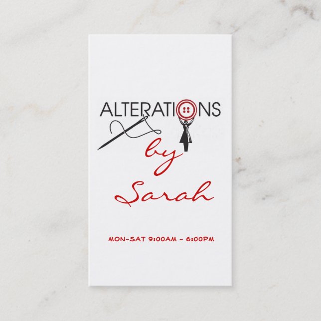 Alteration, Fashion, Business Card (Front)