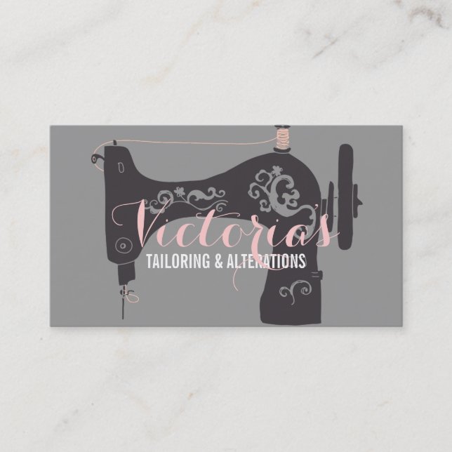 Alteration, Tailor , Tailor, Seamstress Business Card (Front)