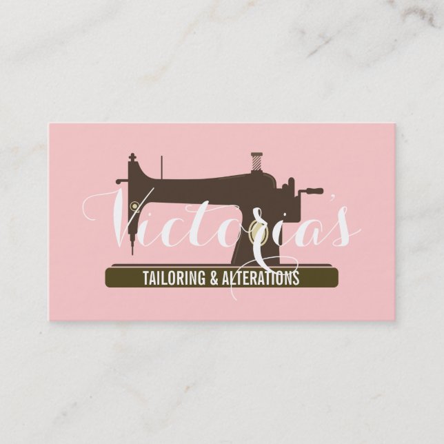 Alteration, Tailor , Tailor, Seamstress Business Card (Front)