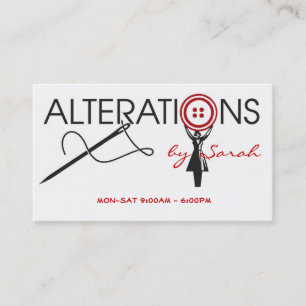 Alteration Tailoring Fashion Business Card
