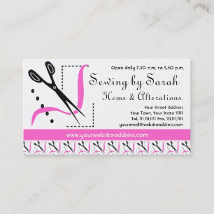 Alterations Shop, Seamstress or Tailor's Shop Business Card