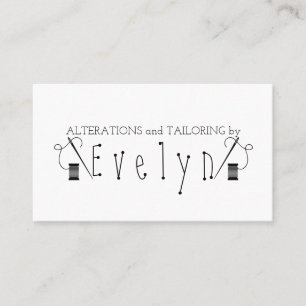 Alterations &  Tailoring Business Card
