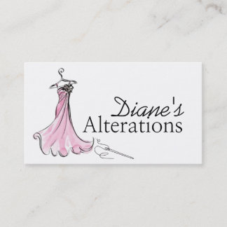 Alterations, Tailoring, Seamstress, Tailor Business Card