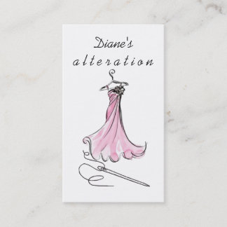 Alterations, Tailoring, Seamstress, Tailor Business Card