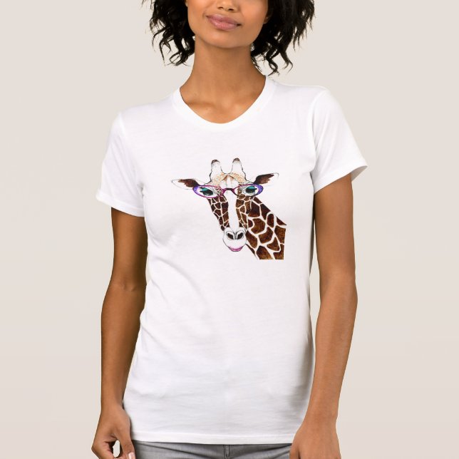 Altered Art Funky Giraffe Shirt (Front)