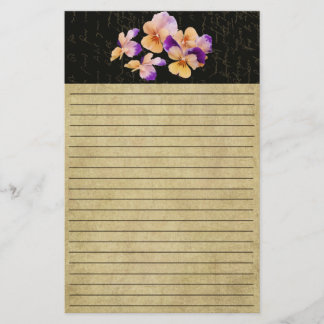 Altered Colourful Pansy's- Colourful Stationery