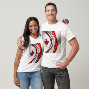 Altered Maple Leaf: A Creative Canadian Twist T-Shirt