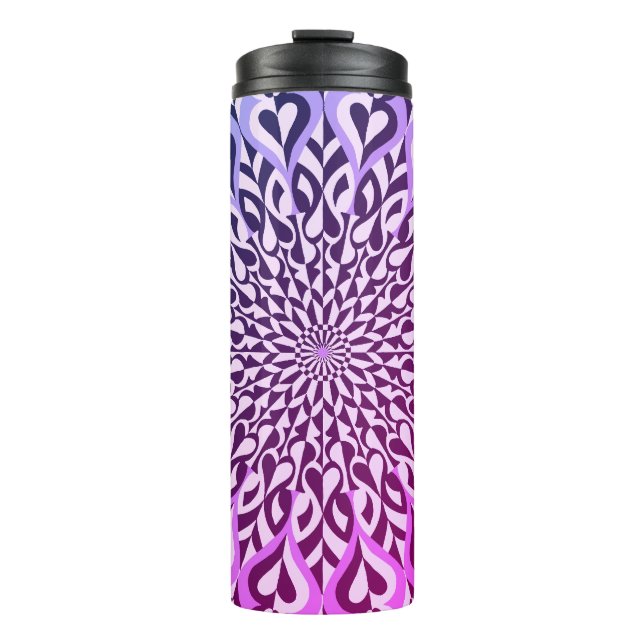 Alternate colour symmetrical pattern  thermal tumbler (Front)