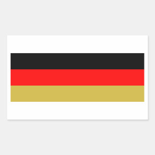 Alternate German Tricolour Rectangular Sticker