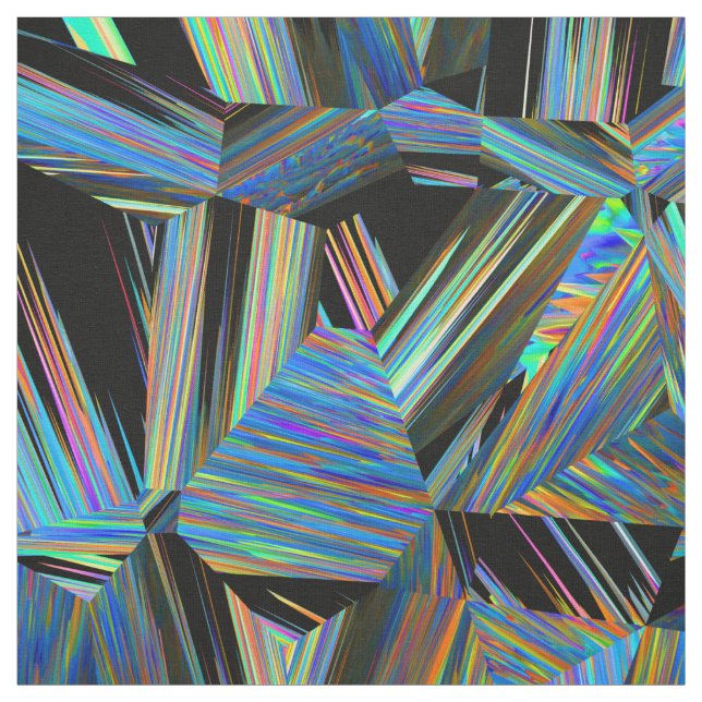 alternate reality, colourful glitch : fabric (Swatch)