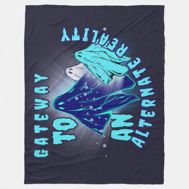 Alternate reality  fleece blanket (Front)