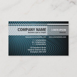 Alternate Tones - Blue Electric Pool 01 Business Card