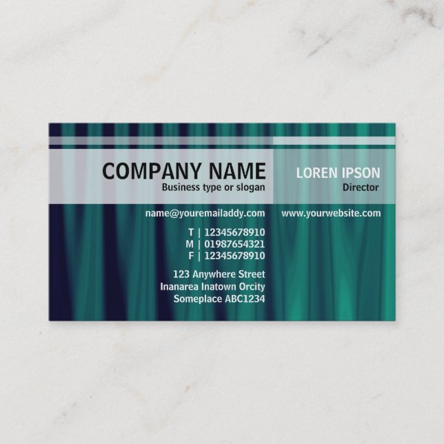 Alternate Tones - Drapery 03 Business Card (Front)