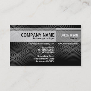 Alternate Tones - Electric Rain (B&W) Business Card
