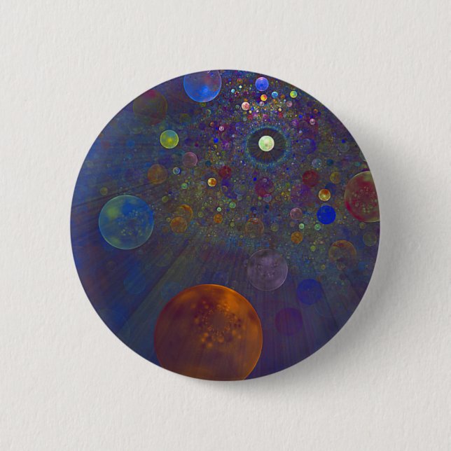 Alternate Universe Abstract Art 6 Cm Round Badge (Front)