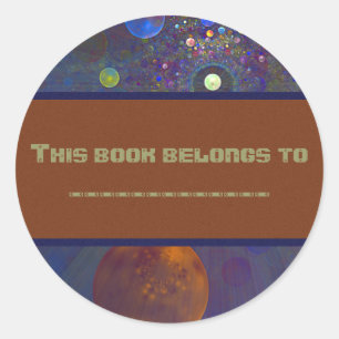 Alternate Universe Abstract Art Classic Round Sticker