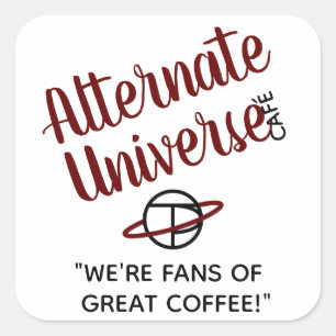 Alternate Universe Café stickers