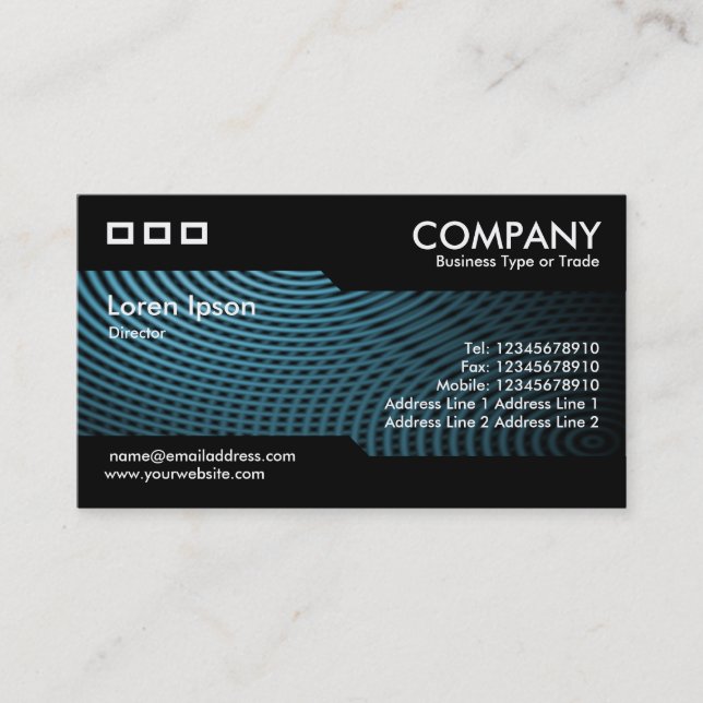 Alternating - Blue Electric Pool 01 Business Card (Front)