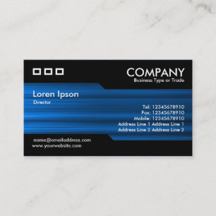 Alternating - Brushed Blue Texture Business Card