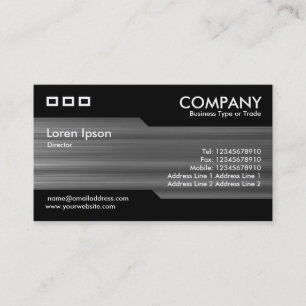 Alternating - Brushed Metal Texture Business Card