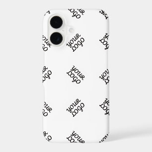 Alternating Business Logo or Image Pattern White