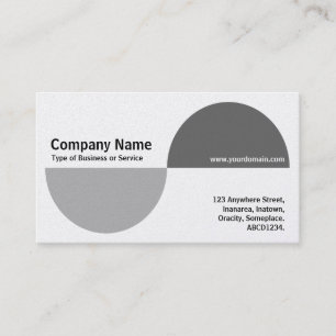 Alternating Crecents - Shades of Grey (Platinum) Business Card
