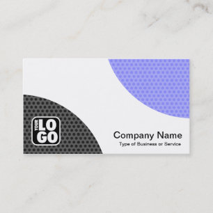 Alternating Curves - Spot Textured Business Card