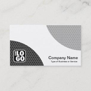 Alternating Curves - Spot Textured Business Card