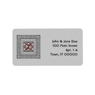 Alternating Geometric Address Label