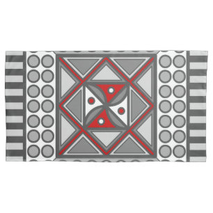 Alternating Geometric Pillow Case