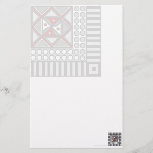 Alternating Geometric Stationery (Front)