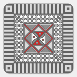 Alternating Geometric Sticker