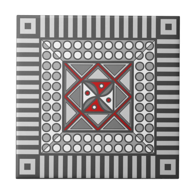 Alternating Geometric Tile (Front)