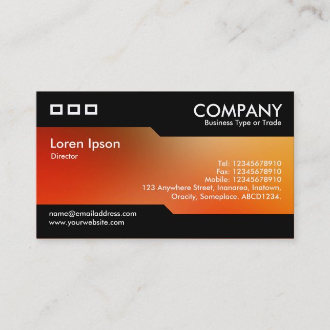 Alternating - Soft Gradients Business Card (Front)