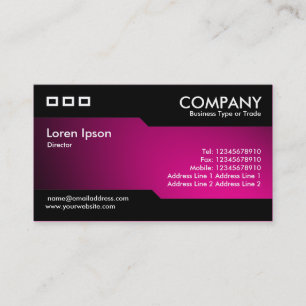 Alternating - Spot light Illuminated - Hot Pink Business Card