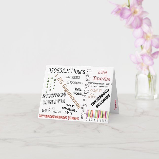 Alternative 40th Birthday Card (Orchid)