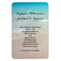 Alternative Beach Wedding Invitation Magnet