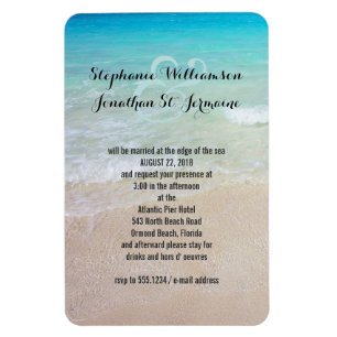 Alternative Beach Wedding Invitation Magnet