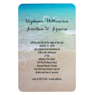 Alternative Beach Wedding Invitation Magnet