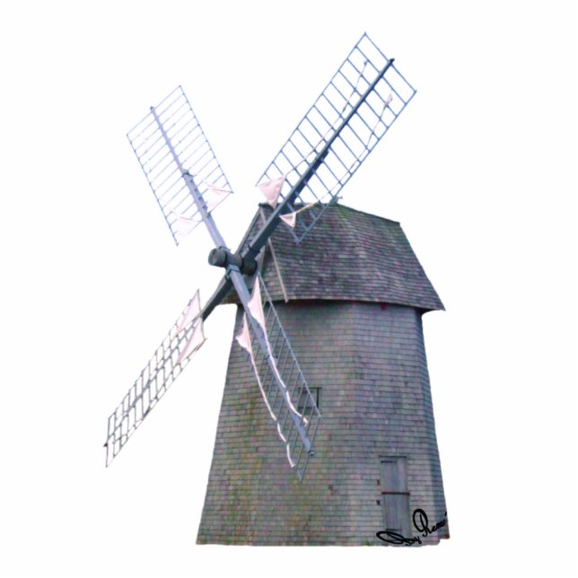 Alternative Energy - Dutch Windmill Power Standing Photo Sculpture (Front)