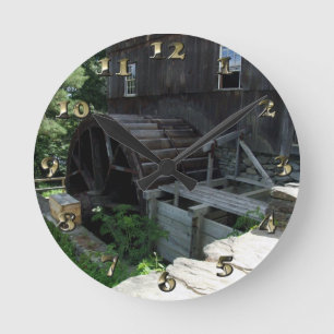 Alternative Energy - Grist Mill Power Round Clock