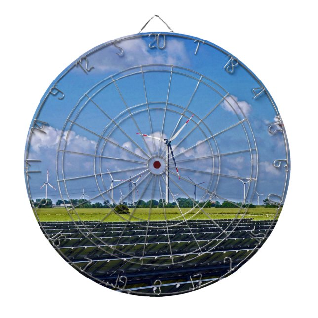 Alternative Energy - Solar and Wind Dartboard (Front)