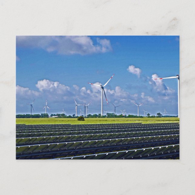 Alternative Energy - Solar and Wind Postcard (Front)
