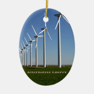 Alternative Energy - The Green Power Ceramic Tree Decoration