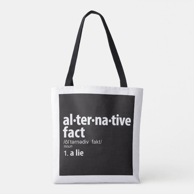 ALTERNATIVE FACT DEFINITION Tote Bag (Back)