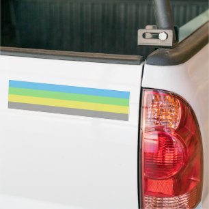 Alternative Gay Male Pride House Flag Bumper Sticker