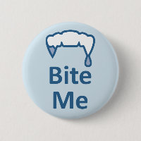Alternative Gothic Emo facebook BITE ME badge