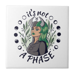 Alternative Gothic Girl Art It's Not a Phase  Tile